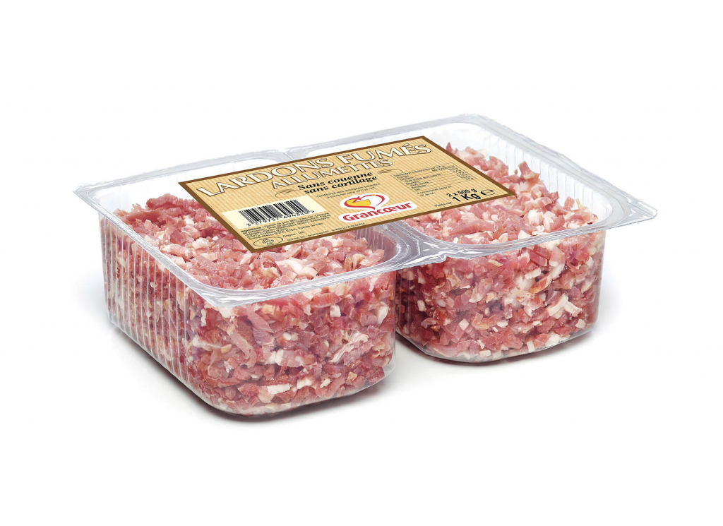 Lardons fumés 5 x 5, 2 x 500 g Grancoeur