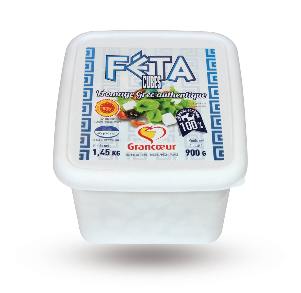 Féta A.O.P. cubes 900 g Grancoeur