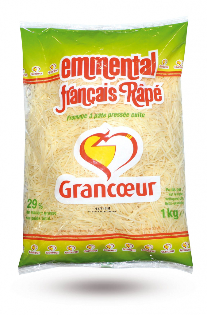 Emmental français thermisé râpé GRANCOEUR