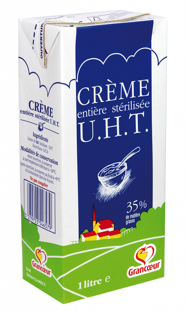 Crème liquide UHT GRANCOEUR - 35% MG - Brique 1L