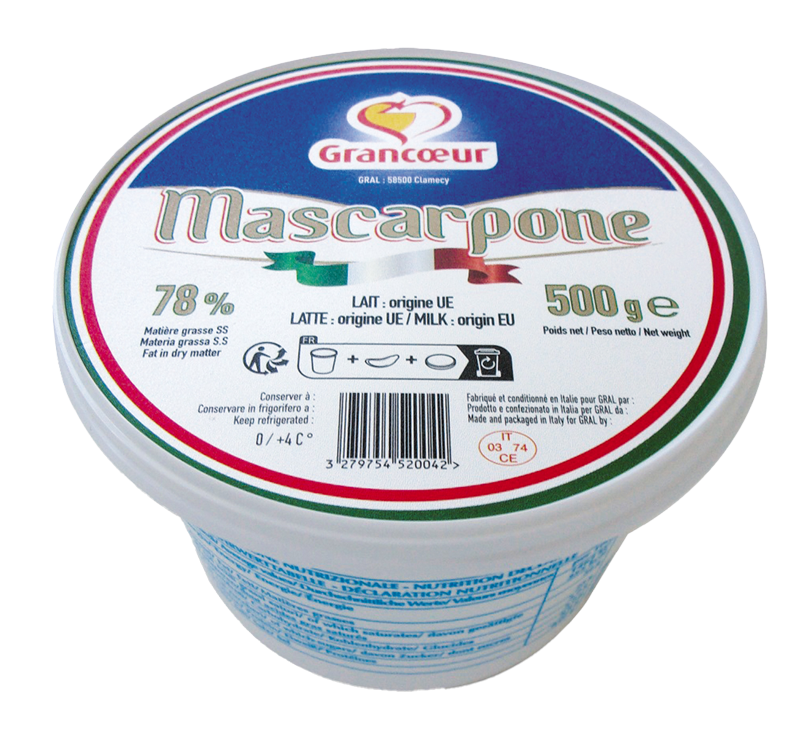 Mascarpone 36% MG 500g Grancœur