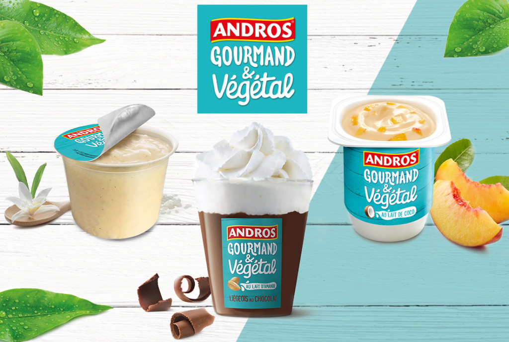 Andros Gourmand&Végétal, 100% végétal, sans concession sur la gourmandise !