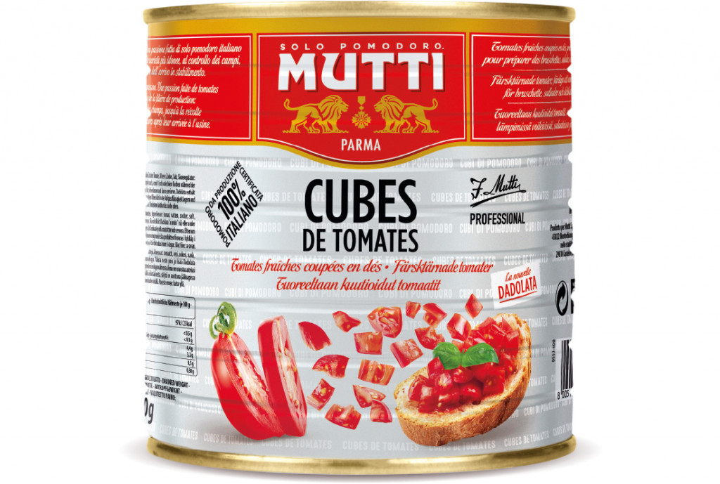 Cubes de tomates fraiches Mutti