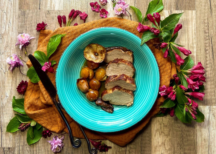 Coeur de longe de veau aux mirabelles