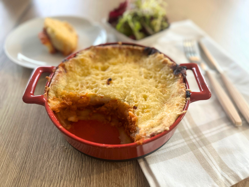 Végi Parmentier à la tomate